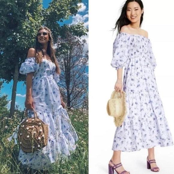 LoveShackFancy Dresses & Skirts - LoveShackFancy x Target Gemma Maxi Dress Puff Sleeve Cottage Boho Prairie XL